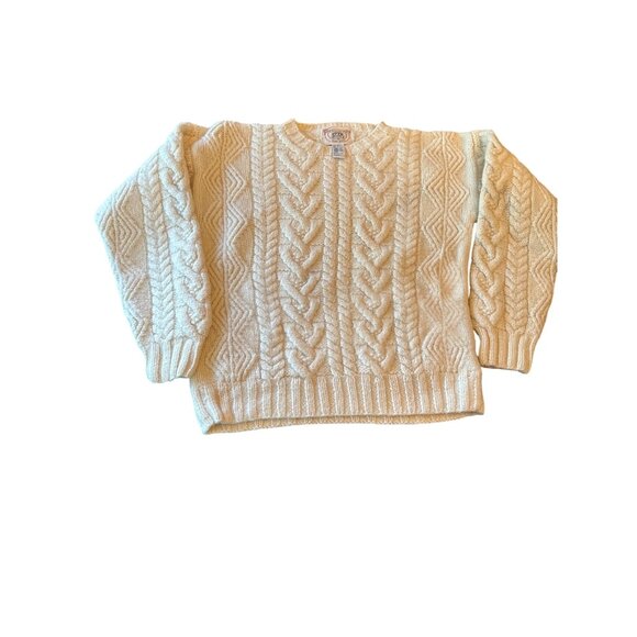 Handknitted John Ashford Sport Wool Sweater Fisherman Med - Picture 1 of 5